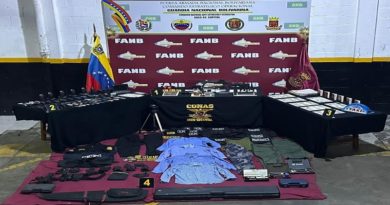 Decomisan importante arsenal en Miranda