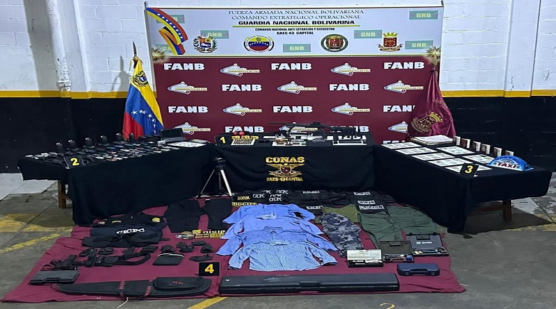 Decomisan importante arsenal en Miranda