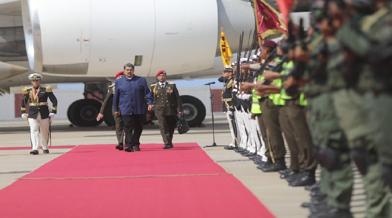 Jefe de Estado Nicolás Maduro arriba al país tras histórica gira