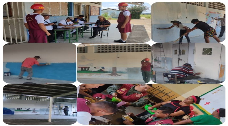 Unidad Educativa Pablo Vicente Bastardo en Bolívar totalmente rehabilitada por Bricomiles