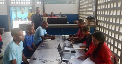 Actualizan data penitenciaria con implementación del sistema biométrico en Yare