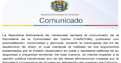 Venezuela denuncia engaños de Guyana al Caricom