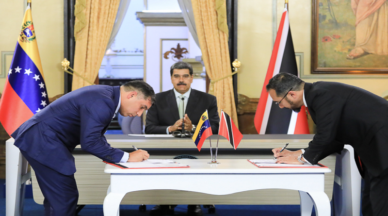 Venezuela y Trinidad y Tobago firman acuerdo sobre hidrocarburos gaseosos
