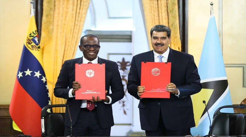 Venezuela y Santa Lucía firman hoja de ruta y acuerdo de servicios aéreos