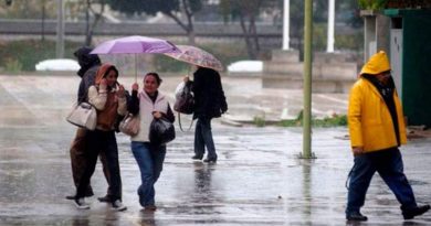 Inameh pronostica lluvias de intensidad variable en gran parte del país