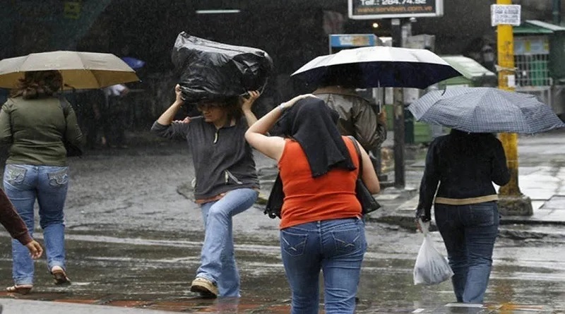 Inameh pronostica lluvias de intensidad variable en gran parte del país