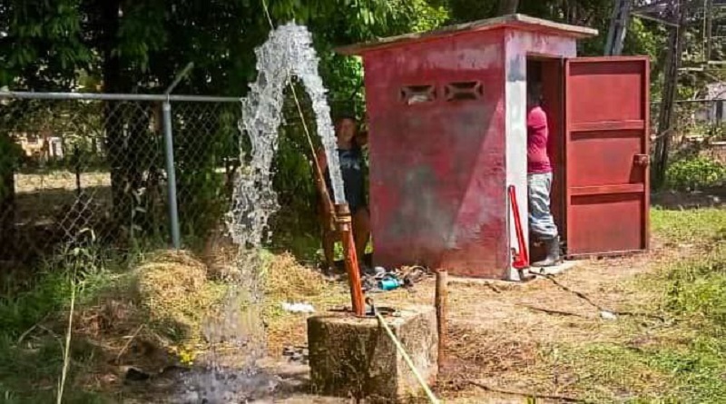 Reactivan pozos de agua para favorecer a familias de Barrancas del Orinoco