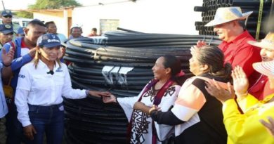 Entregan dos mil metros de tuberías para el acueducto de Santa Cruz de Mara