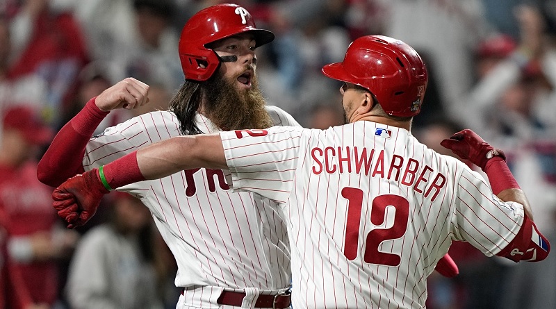 Filis se pone arriba en la Serie de Campeonato 2-0 detrás del poder de Schwarber