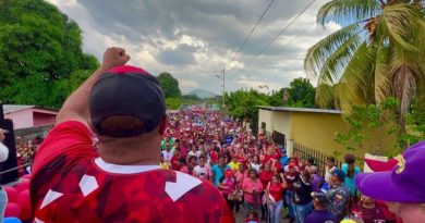 Pueblo de Sarare en Lara marcha en apoyo a política del presidente Nicolás Maduro