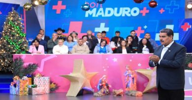 Presidente Maduro pide al pueblo trabajar por la recuperación de toda Venezuela