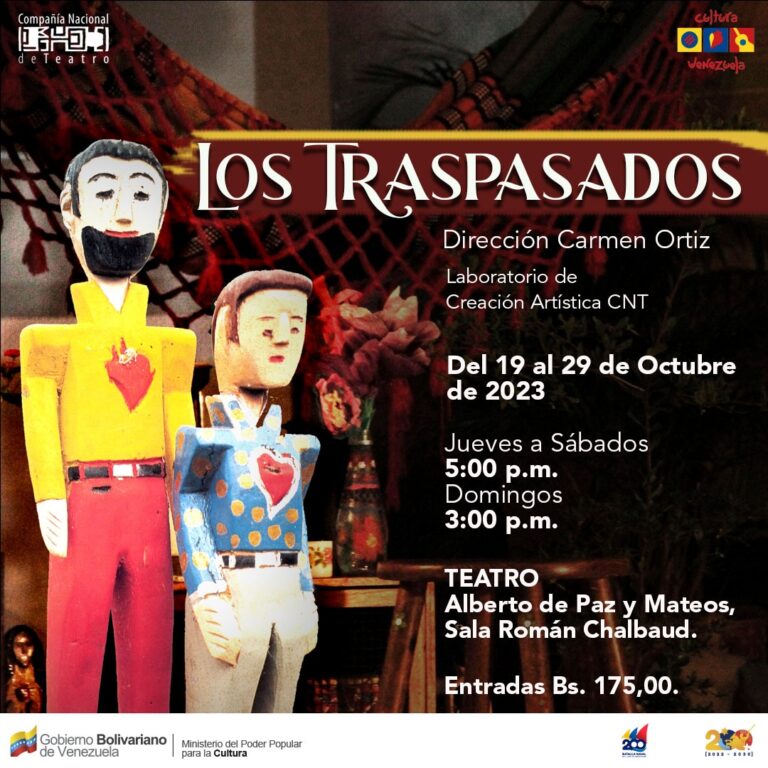 El musical “Los Traspasados” es la nueva puesta en escena de la Compañía Nacional de Teatro (CNT), con el elenco del Laboratorio de Creación Artística, bajo la dirección de la maestra Carmen Ortiz,