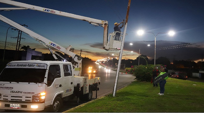 Fortalecen sistema de alumbrado público de Maturín