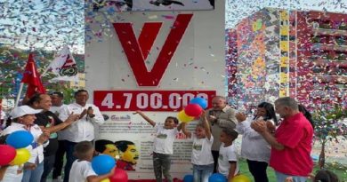 Revelan hito cuatro millones 700 mil en Urbanismo El Renacer de Las Tejerías