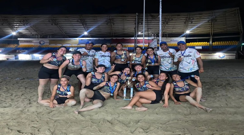 Mérida destaca en Campeonatos Nacionales de Kikimbol de Playa en La Guaira