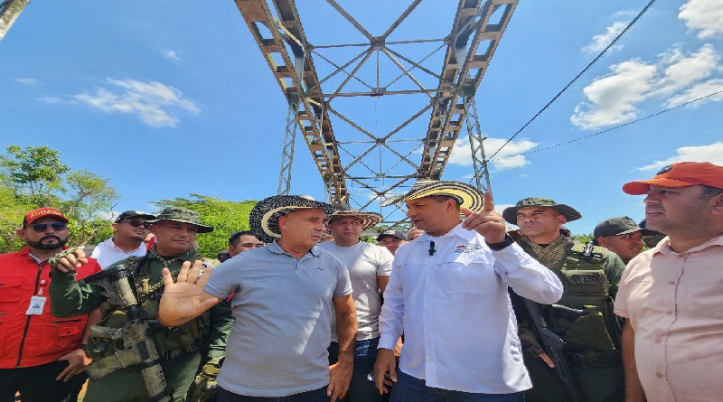 Supervisan Puente Unión para reactivar actividades comerciales con Colombia