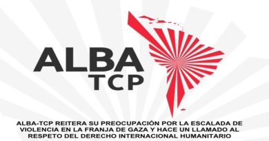 Países ALBA exigen respeto a vida de civiles en Gaza y al Convenio de Ginebra