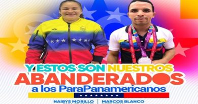 Abanderados atletas a Panam Santiago de Chile y Juegos Deportivos Escolares CAC