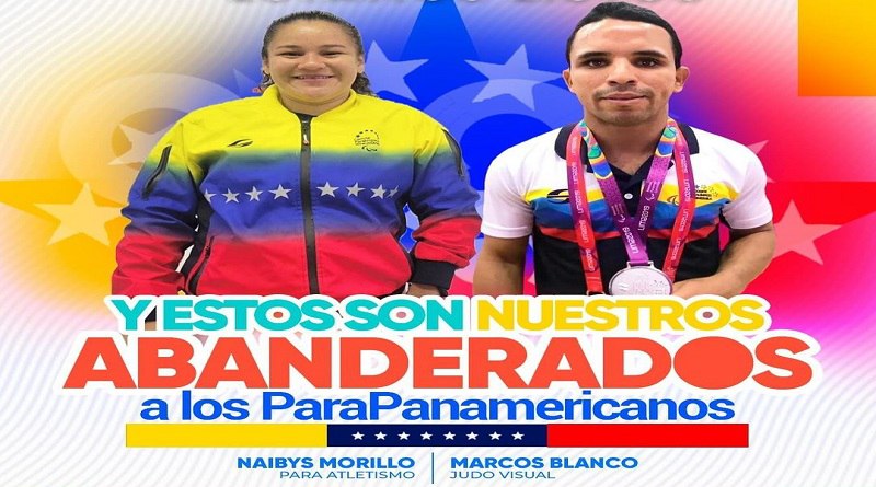 Abanderados atletas a Panam Santiago de Chile y Juegos Deportivos Escolares CAC