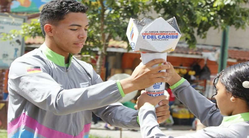 Fuego patrio de Juegos Escolares Centroamericanos y del Caribe 2023 recorre Miranda