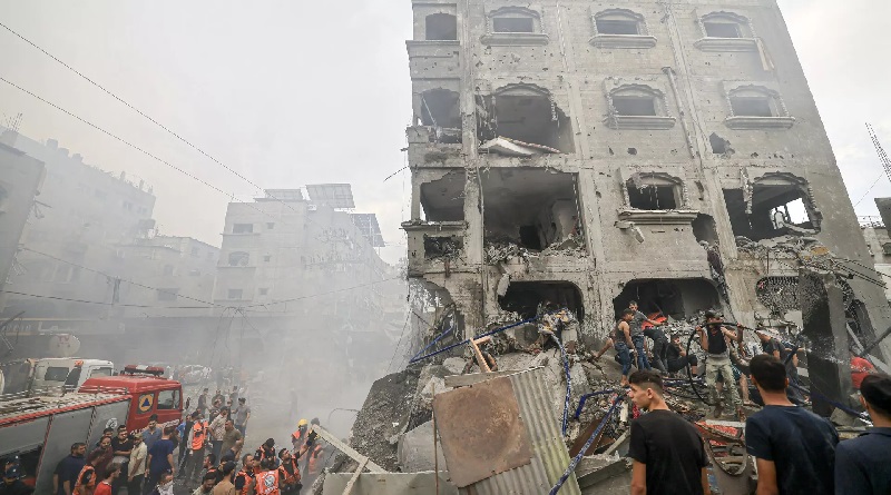 Ataque aéreo en edificio residencial de Gaza deja 19 personas fallecidas