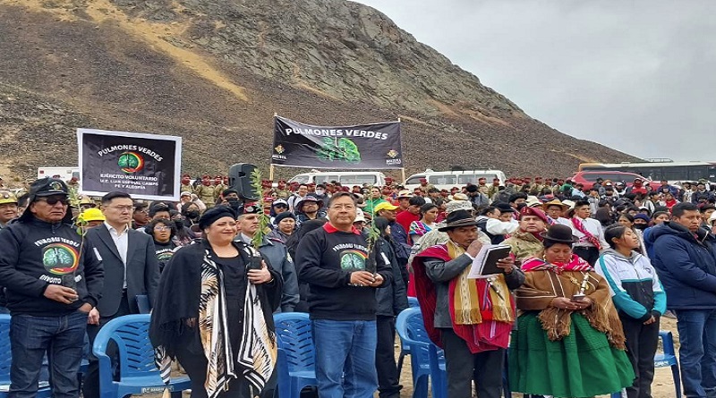 Presidente de Bolivia da inicio a programa Pulmones Verdes