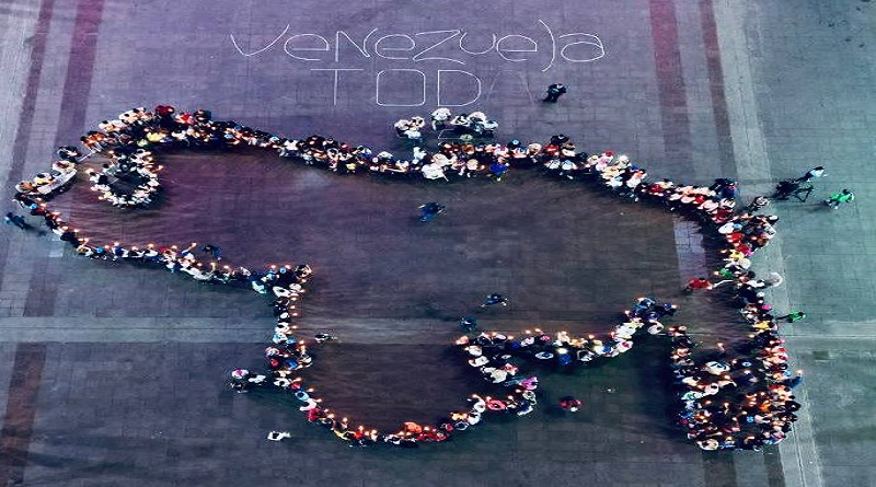 Movimientos sociales realizan vigilia en defensa de la Guayana Esequiba en Caracas