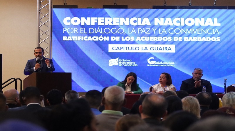 Realizan Conferencia Nacional por el Diálogo, la Paz y la Convivencia en La Guaira