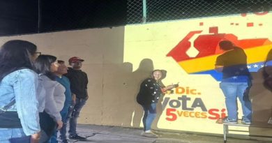 Realizan jornada muralista en defensa de la Guayana Esequiba