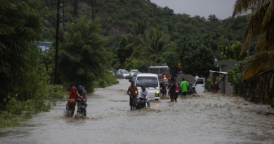Reportan intensas lluvias en República Dominicana