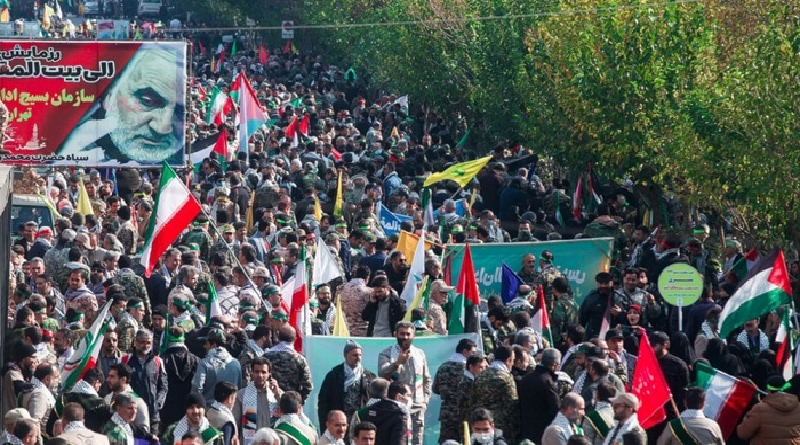 Realizan marchas en Irán, Yemen y Qatar en apoyo a Palestina