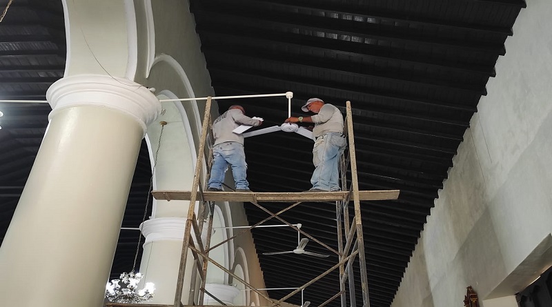 Preparan iglesia Nuestra Señora de la Candelaria para los 403 años de Turmero