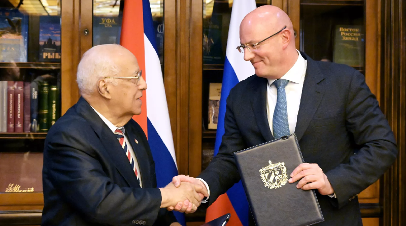 Rusia y Cuba firman plan de cooperación comercial y económica hasta 2030