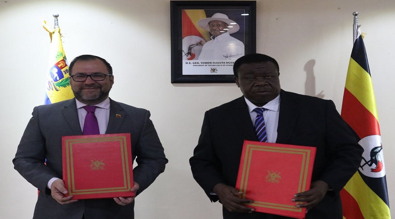Venezuela y Uganda acuerdan suprimir requisito de visas para delegaciones diplomáticas