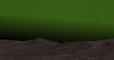 Detectan un resplandor verde en el cielo nocturno de Marte