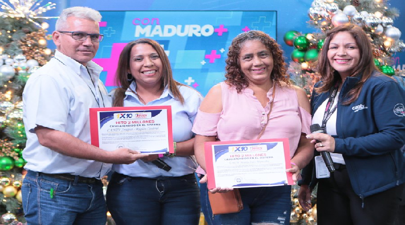 Sistema 1x10 del Buen Gobierno supera los 2 millones de casos atendidos
