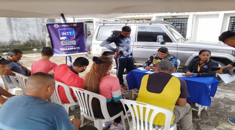 INTT realiza operativo especial de trámites en Tumeremo estado Bolívar