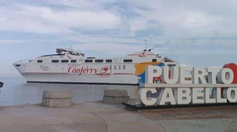 Zarpa con éxito Ferry desde Puerto Cabello a Guanta