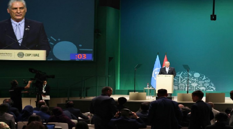 Cuba presenta proyecto para resiliencia climática en la COP28