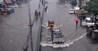 Emiten alerta roja por lluvias en regiones de India