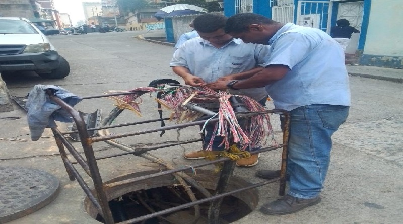 Evalúan redes de transmisión afectadas por hurto en Maturín