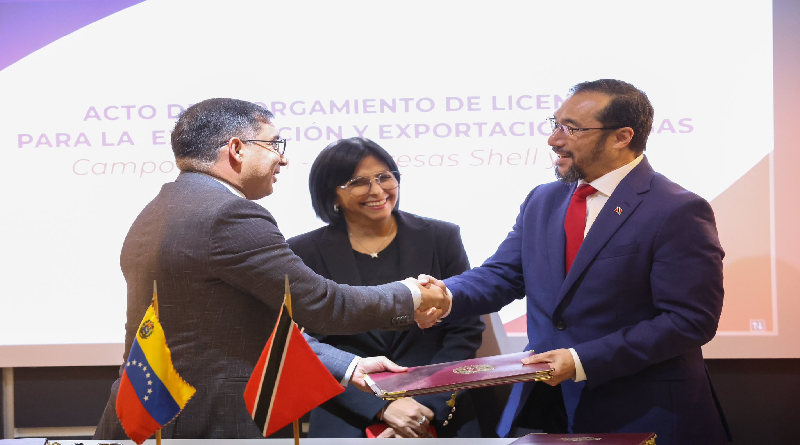 Venezuela y Trinidad y Tobago suscriben licencia para explotación de gas