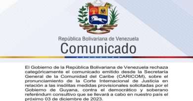Venezuela a CARICOM: Referéndum sobre Esequibo es democrático y soberano  