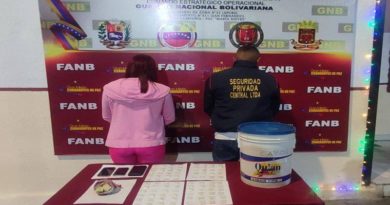 FANB incauta cocaína y captura a traficantes en ruta Guasdualito-Calabozo