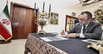Canciller Gil expresa condolencias a embajador iraní por trágico ataque