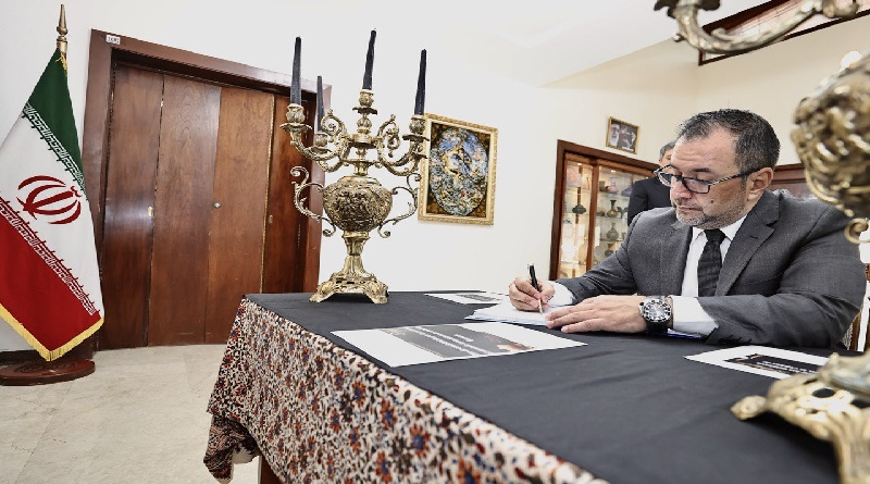 Canciller Gil expresa condolencias a embajador iraní por trágico ataque