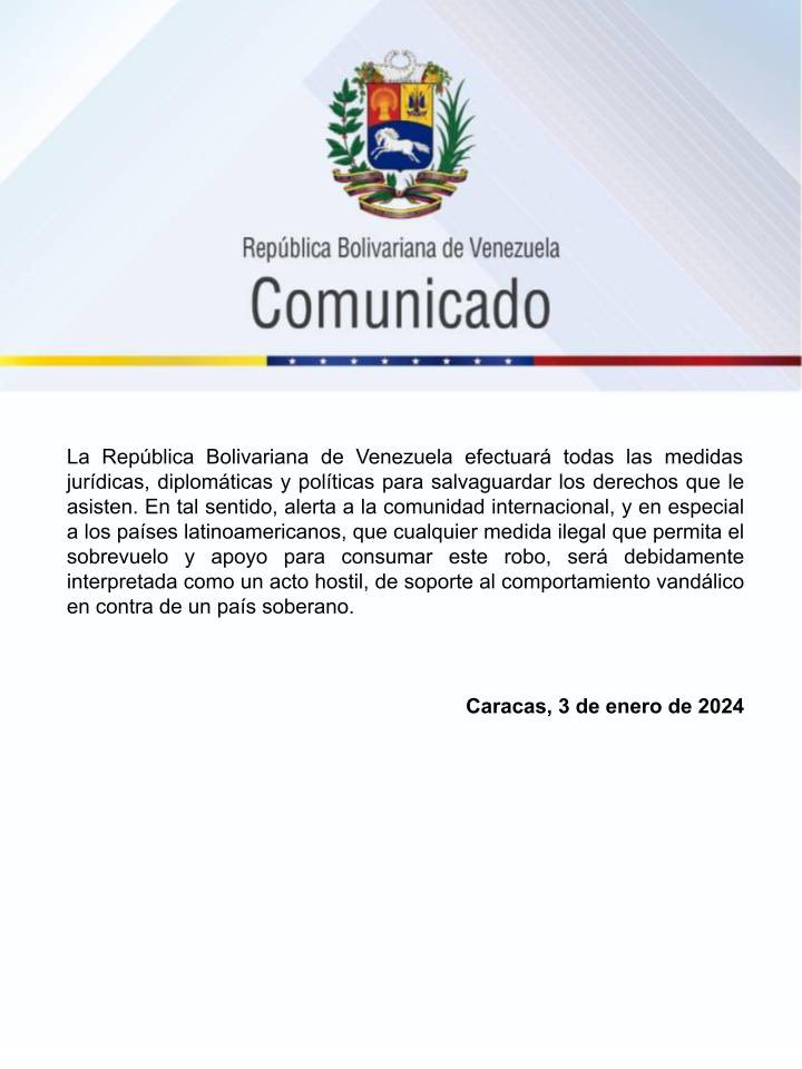 
Venezuela rechaza intento de consumar robo de aeronave secuestrada en Argentina

