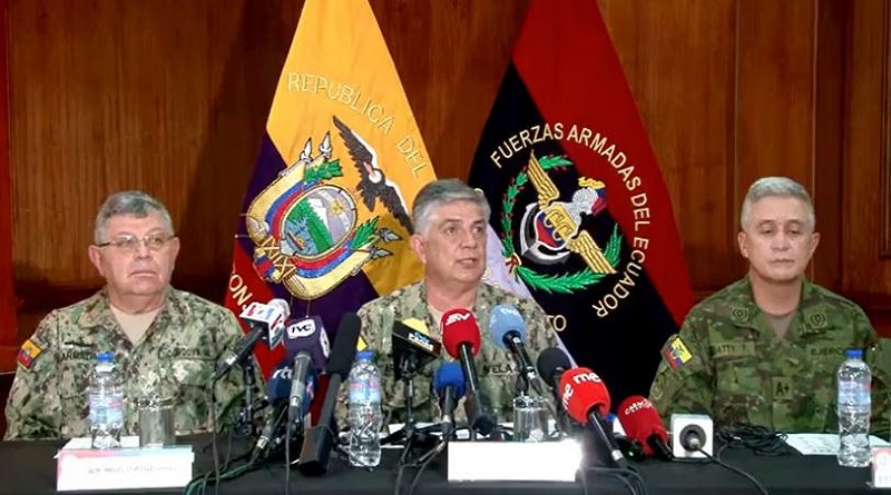 Ejército de Ecuador confirma 329 detenidos por actos violentos