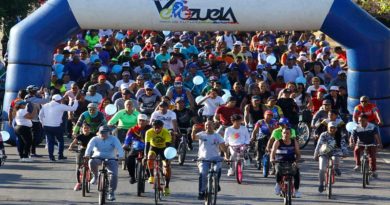 Más de mil personas participan en Gran Bicicletada Familiar Sucre sobre Ruedas