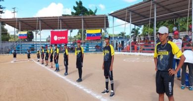 Realizan demostración de conocimientos obtenido en clínica de Béisbol en Monagas